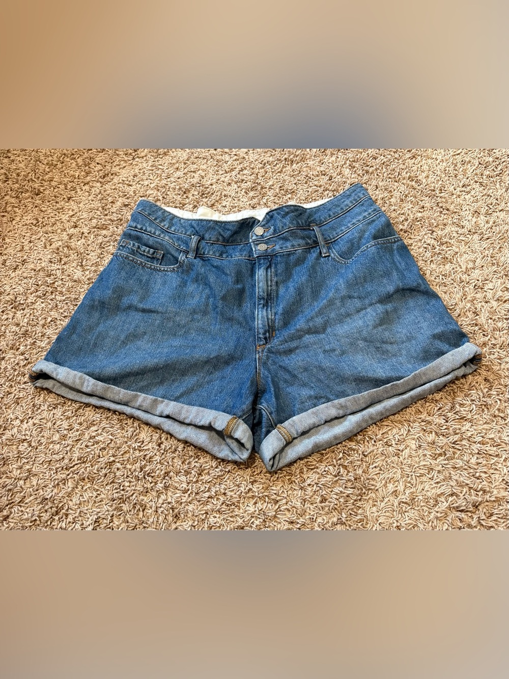 Banana Republic Paperbag Denim Shorts Womens size 33/16